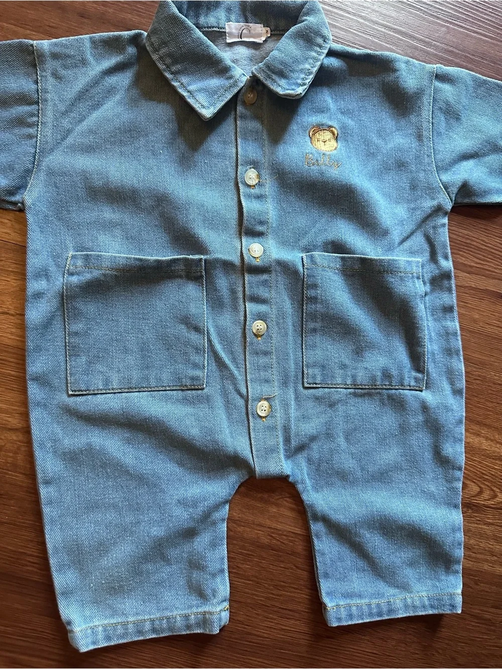 Blue Denim Kids Bodysuit